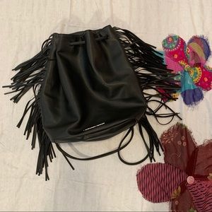 Victoria’s Secret Black Fringe Bag